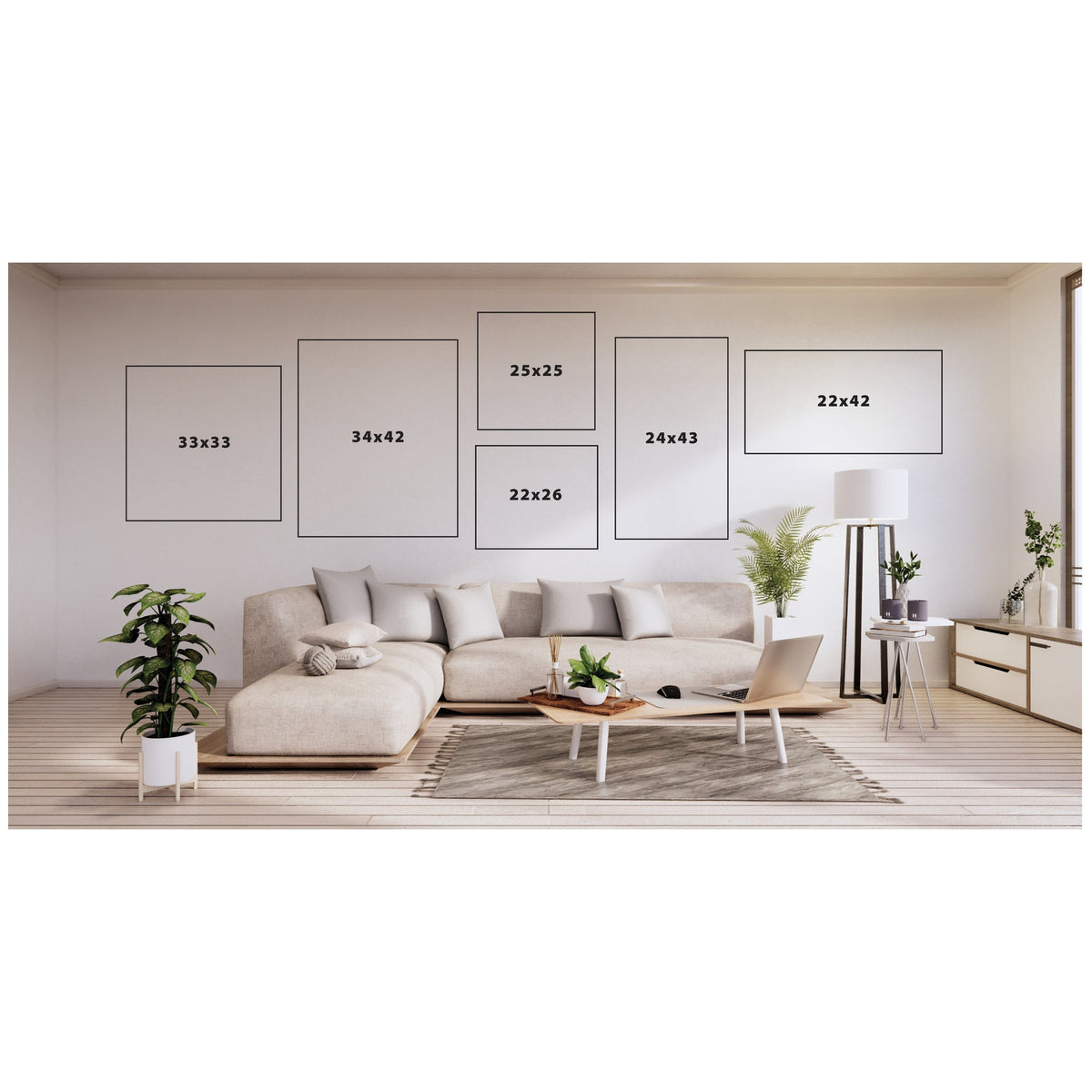 Tonal Abstract Oceanic Nautical Serenity Blue by The Creative Bunch Studio Framed Wall Art Print