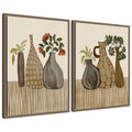Rustic Still Life 2 Piece Framed Canvas Wall Art Set by Nikita Jariwala