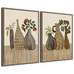 Rustic Still Life 2 Piece Framed Canvas Wall Art Set by Nikita Jariwala