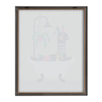 Blake Mid Century Modern Llama in the Tub Framed Printed Glass by Rachel Lee of My Dream Wall