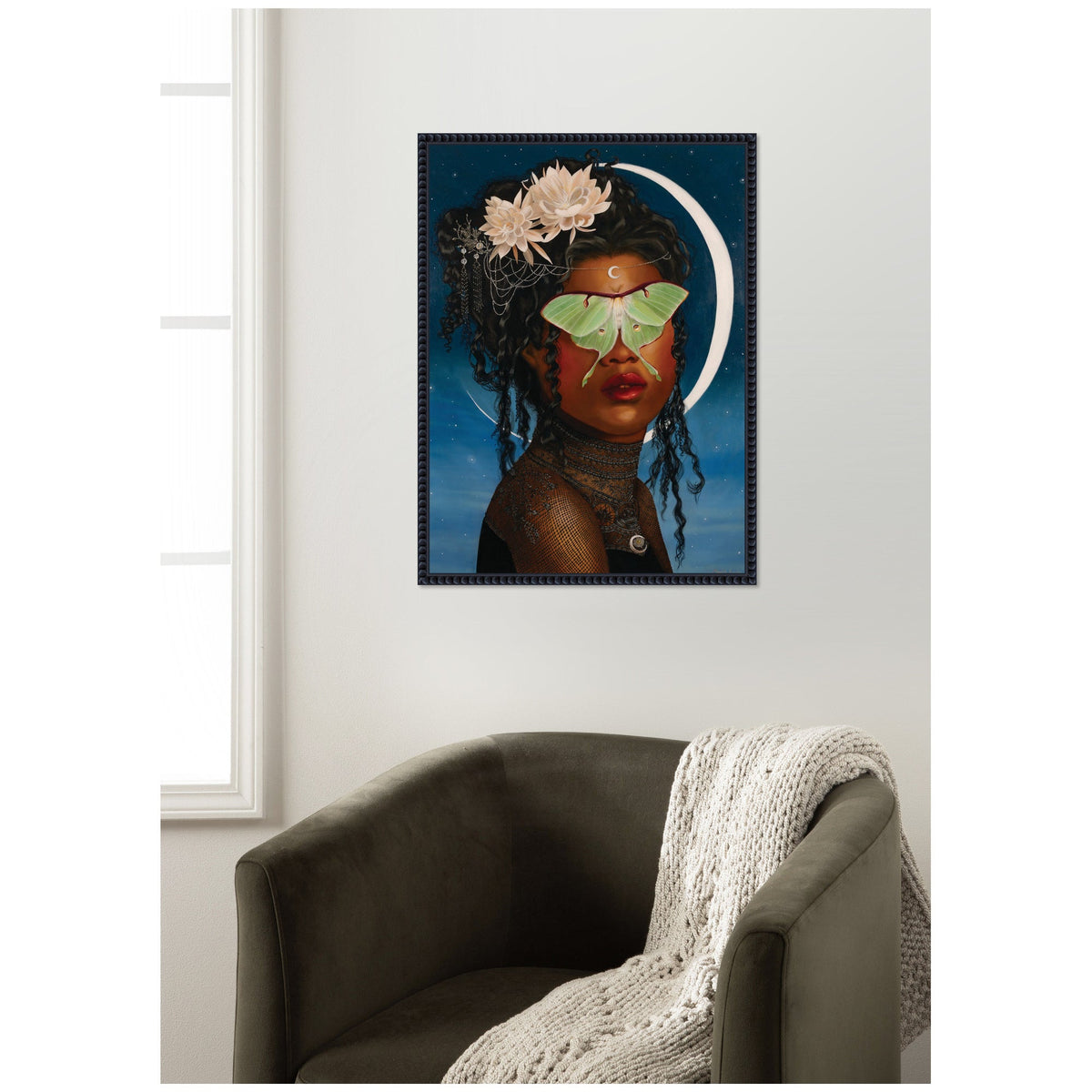 Luna Ascending by Charlotte Brindley Framed Canvas Wall Art Print