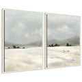 Sylvie Beaded December Mist - 2 Piece Framed Canvas Art Set by Mackenzie Nelson