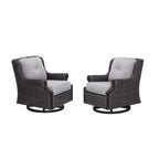 2 Lassen Wicker Swivel Rocking Chair