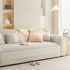 Herringbone Sofa Protector Cover, Non-Slip Couch Cover for Seat, Back & Arms