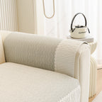 Herringbone Sofa Protector Cover, Non-Slip Couch Cover for Seat, Back & Arms