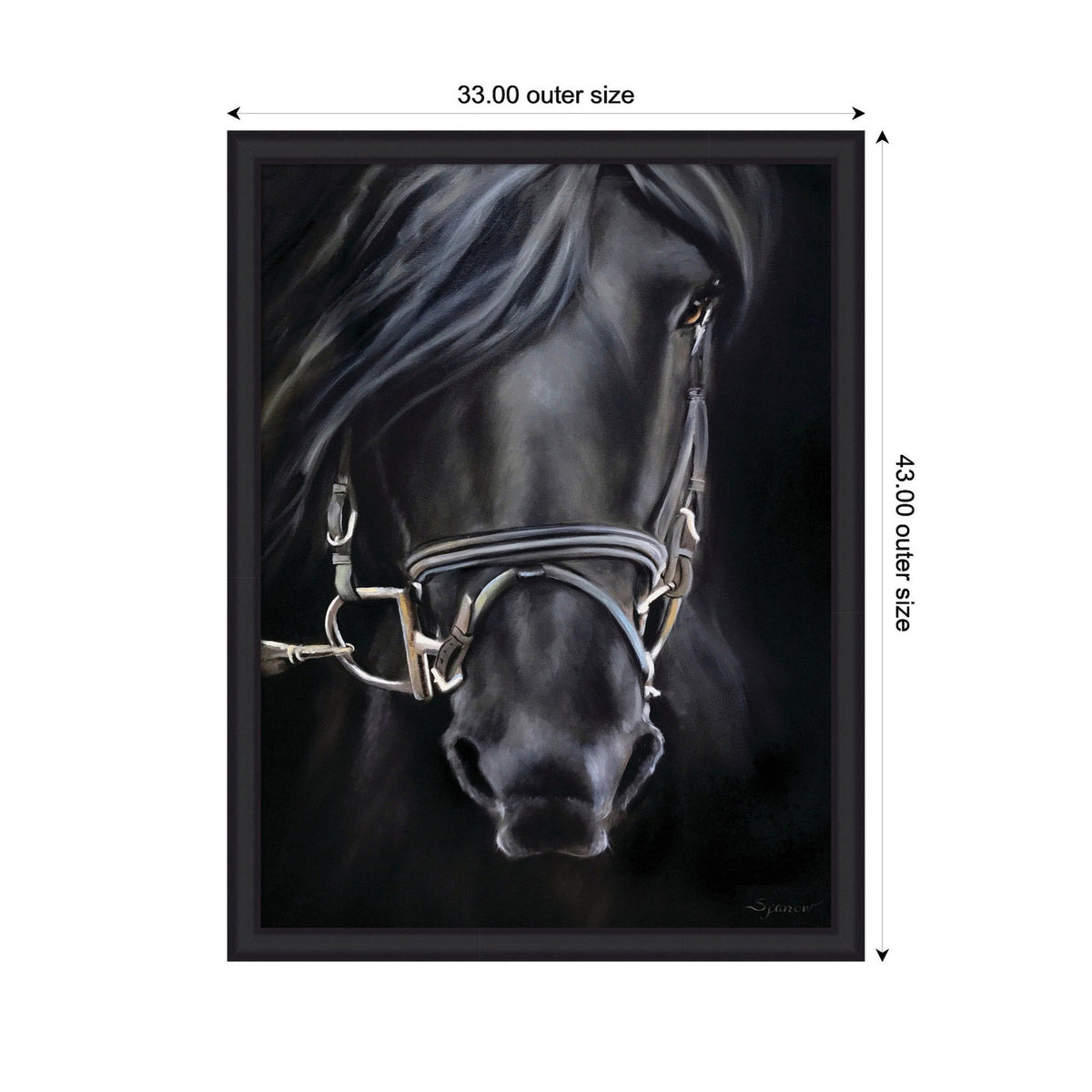 Ebony Splendor by Mary Sparrow Framed Wall Art Print