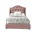 Twin Bed, Pink Fabric