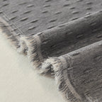 Textured Throw Blanket with 3D Dobby Weave, Minimalist Furniture Protector for Couch