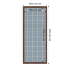Framed Fabric Pinboard Light Blue Plaid Wall Organization