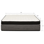 12" Premium Hybrid Mattress In A Box Soft Gel Memory Foam Top With Cooling Technology - Gray / White - Queen