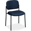 Four-High Armless Office Stacking Chair Seat Finish: Navy