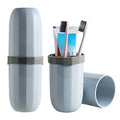 Kproxi Portable Hiking Camping Travel Toothbrush & Toothpaste Holder Case (Multi Color) 1pc