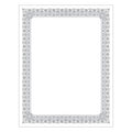 Southworth Premium Certificates, White, Fleur Silver Foil Border, 66 Lb, 8.5 X 11, 15/Pack