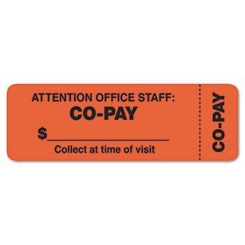 Tabbies Insurance Labels Label,Co Pay Ins,500Rl,Oe 5093 (Pack Of10)