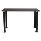 National Public Seating 54"L x 24"W Designer Height Adjustable School Science Lab Utility Table with Phenolic Top - Black