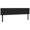 Vidaxl Headboards 2 Pcs Black 35.4"X2"X30.7"/34.6" Faux Leather
