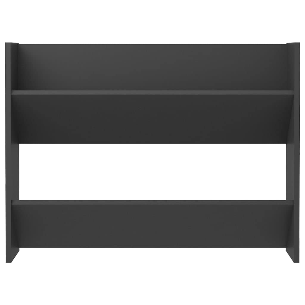 vidaXL Wall Shoe Cabinet Gray 31.5"x7.1"x23.6" Engineered Wood