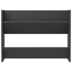 vidaXL Wall Shoe Cabinet Gray 31.5"x7.1"x23.6" Engineered Wood