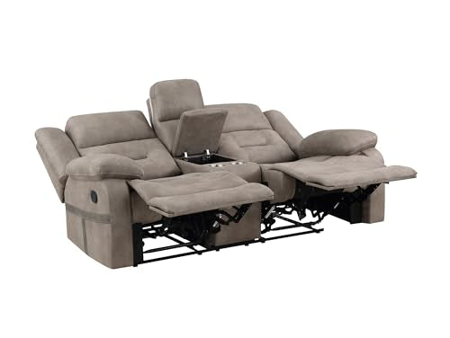 Steve Silver Company Abilene Manual Console Loveseat Recliner Sofa - Thumbnail 4