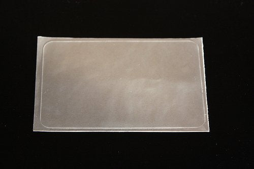 50 Crystal Clear Self Stick Id Overlays, Thin .05 Mil