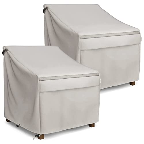Mr. Cover Waterproof Patio Chair Covers, Lounge Deep Seat Covers For Outdoor Furniture, 35W X 38D X 31H Inches, Heavier Material