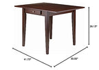 Ergode Hamilton Double Drop Leaf Dining Table, Walnut