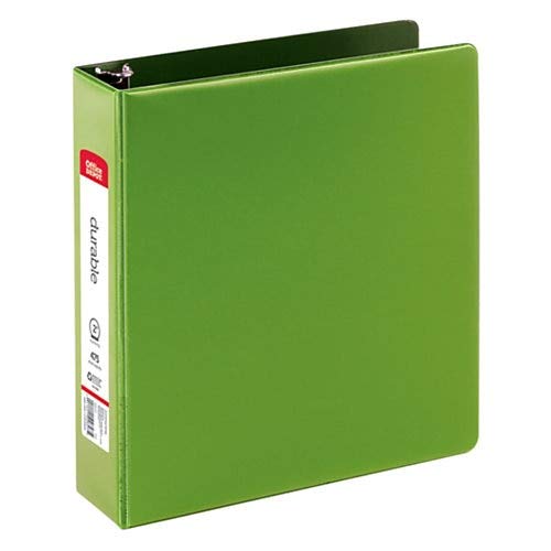 Office Depot Nonstick Round-Ring Binder, 2In. Rings, 100% Recycled, Green, Od03322
