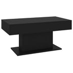 vidaXL Coffee Table Household Living Room Office Furniture Accent Couch Center Side End Sofa Coffee Table Desk Black Engineered Wood