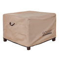 Ultcover Waterproof Patio Ottoman Cover Square Outdoor Side Table Furniture Covers Size 27L X 27W X 18H Inch