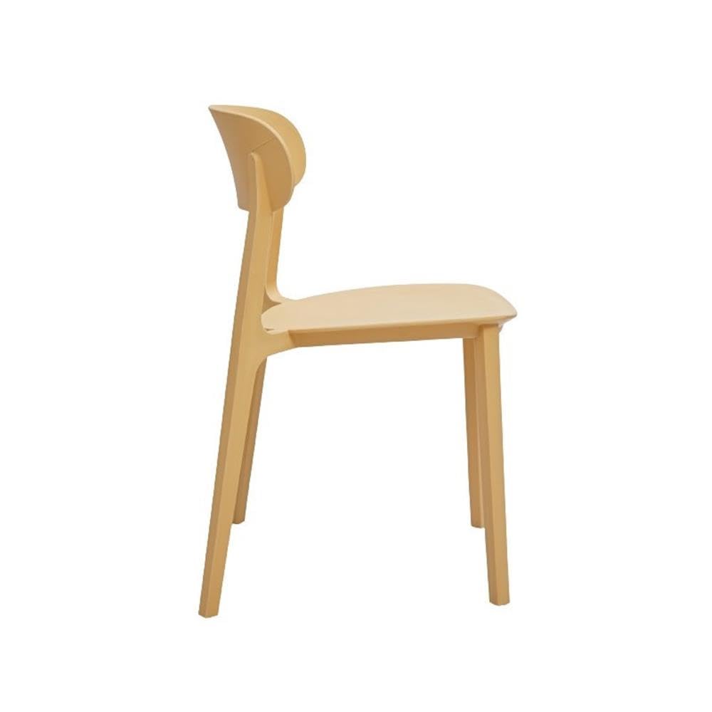 Neos Modern Furniture C340YL Set of 4 Chair, Yellow