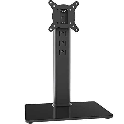 Universal Swivel TV Stand/Base Table Top TV Stand for 13 to 32 inch TVs with 100 Degree Swivel, 4 Level Height Adjustable, Heavy