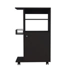 HomeRoots Contemporary Black Rolling Kitchen Cart