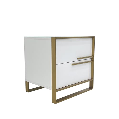 Neos Modern Furniture Nightstand, White