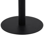 vidaXL Bistro Table with MDF Top - Light Brown Round Dining Table with Steel Leg - Ideal for Bars, Restaurants & Compact Spaces
