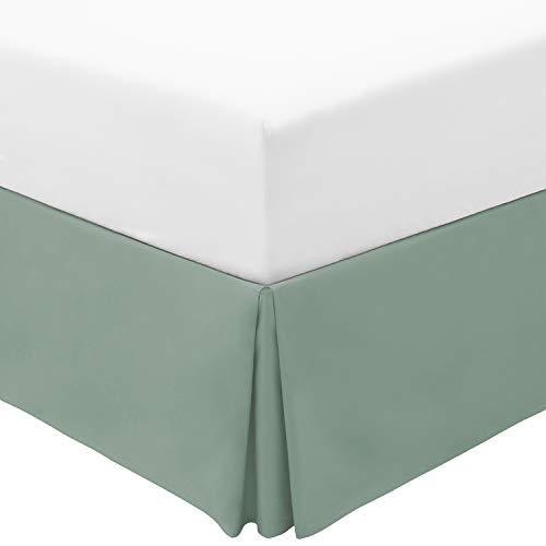 Mellanni Full Size Bed Skirt - Bed Frame And Box Spring Cover - 15-Inch Tailored Drop Pleated Dust Ruffle - Luxury Bedding - Eas
