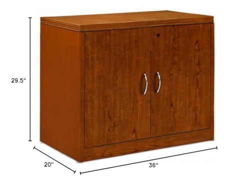 HON 115291ACHH 11500 Series Valido Storage Cabinet w/Doors, 36w x 20d x 29-1/2h, Bourbon Cherry