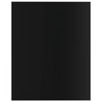 Furniking Bookshelf Boards 8 pcs High Gloss Black 15.7"x19.7"x0.6" Chipboard
