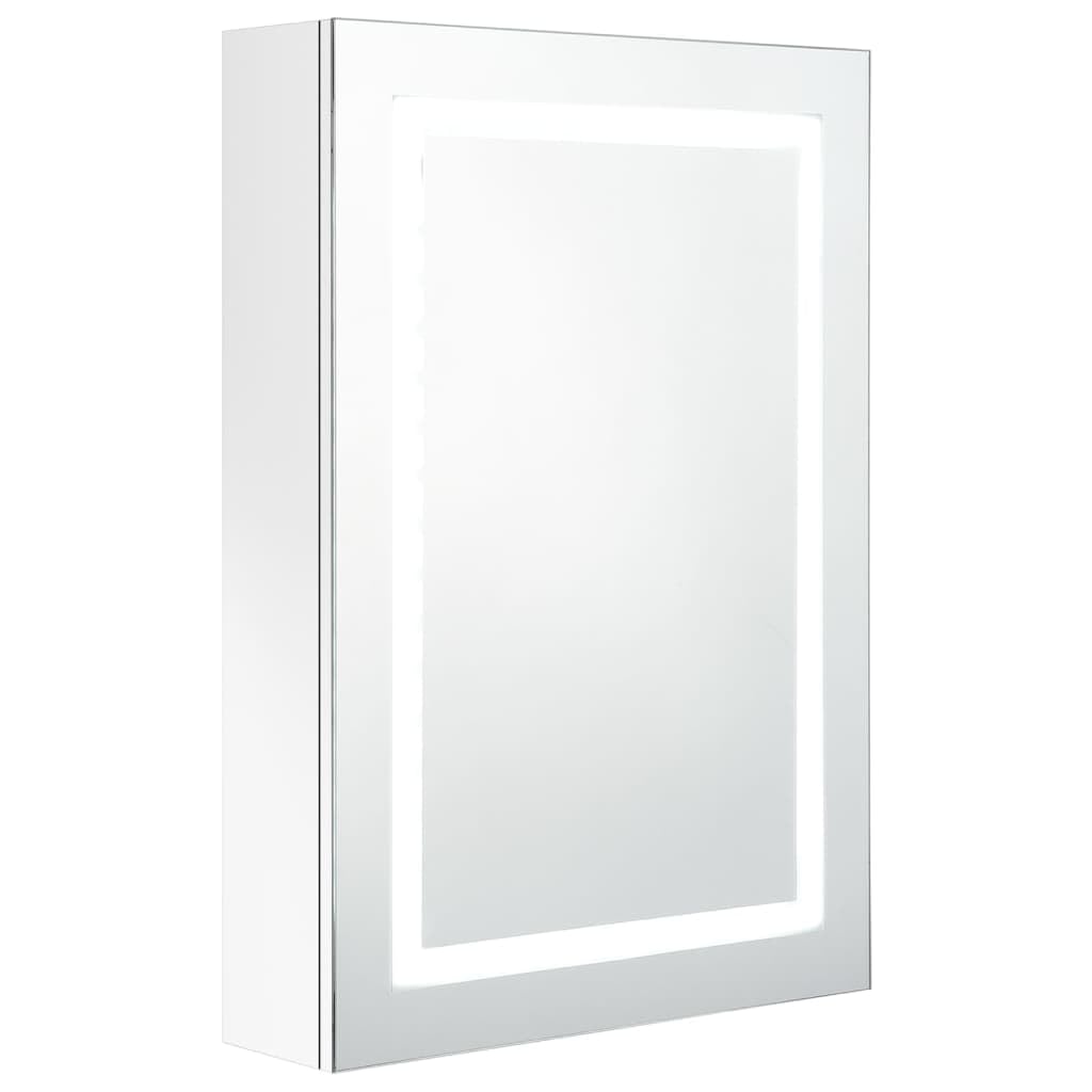 SKM LED Bathroom Mirror Cabinet Shining White 19.7&quot;x5.1&quot;x27.6&quot;-64941026