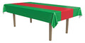 Red & Green Tablecover Party Accessory (1 count) (1/Pkg)