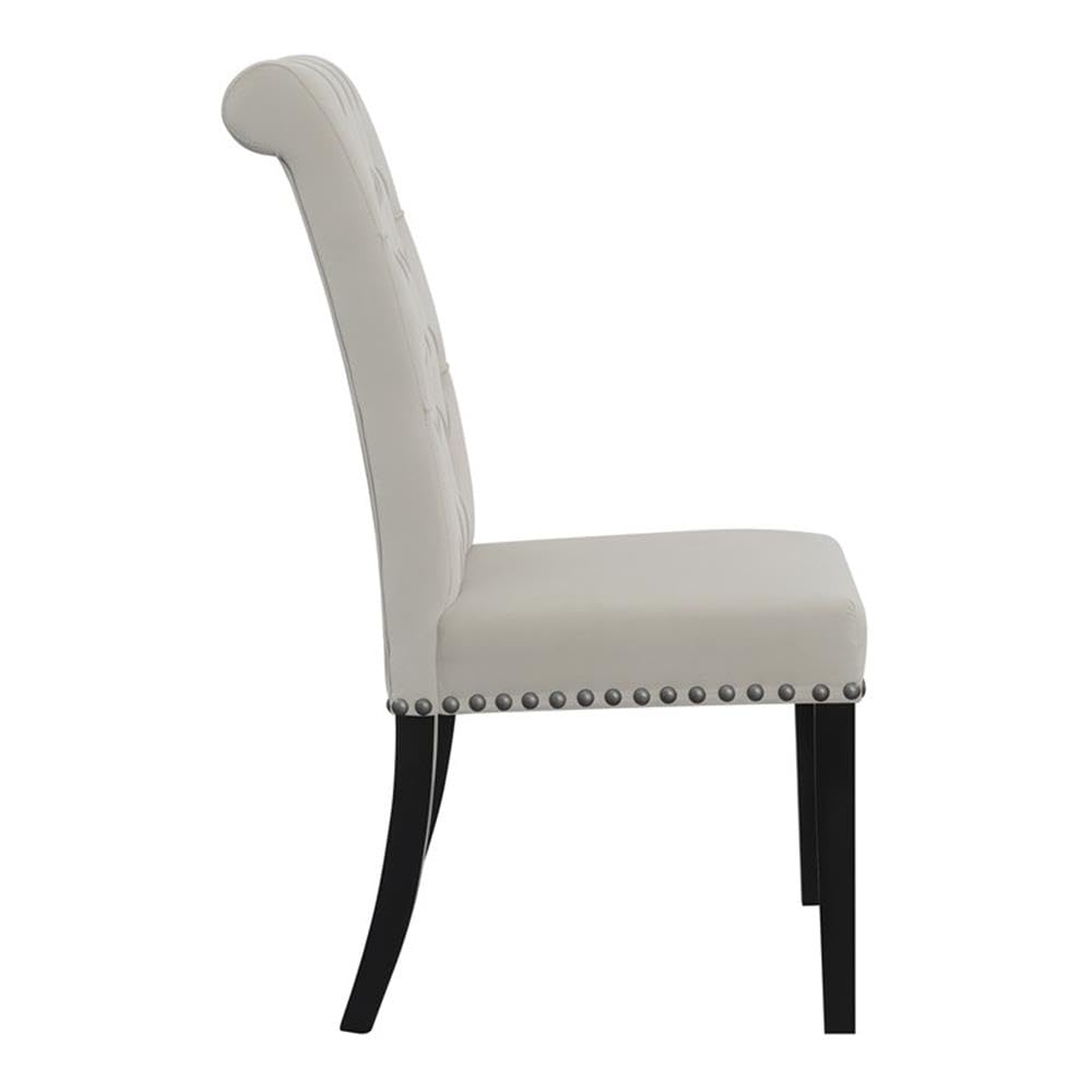 Coaster Home Furnishings Alana Upholstered Tufted Side Chairs with Nailhead Trim (Set of 2)