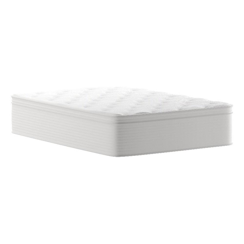 Flash Furniture Vista Hospitality Grade Commercial Mattress in a Box 14 Inch, Premium Memory Foam Hybrid Pocket Spring Mattress, Reinforced Edge Support, Queen, White