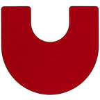 Flash Furniture Wren Mobile 60''W x 66''L Horseshoe Red Thermal Laminate Activity Table - Standard Height Adjustable Legs