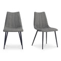 Alibi Dining Chair Dark Grey-Set of Two