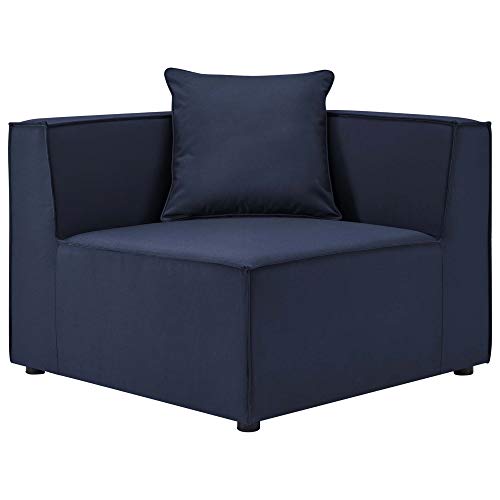 Ergode Saybrook Outdoor Patio Upholstered Sectional Sofa corner chair - Navy
