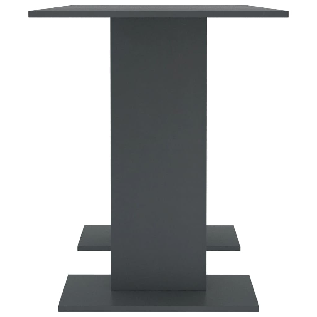 vidaXL Dining Table Home Indoor Dining Room Kitchen Restaurant Modern Dining Dinner Dinette Table Desk Furniture Gray Engineered Wood