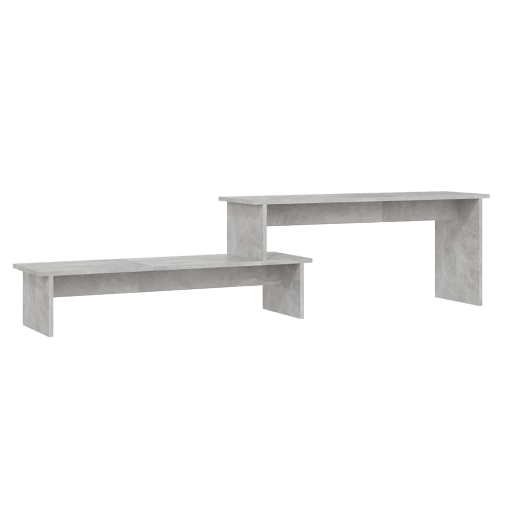 vidaXL TV Cabinet Concrete Gray 71&quot;x12&quot;x17&quot; Chipboard
