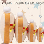 Arelux 17.7In Funny Toast Bread Pillow,Cute Bread Shape Plush Hugging Pillow,Soft Toast Food Sofa Cushion For Home Decor,Plush T
