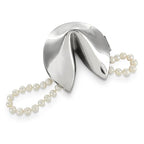 Natico Originals Non-Tarnishing Silver Fortune Cookie Paperweight, Desktop Gift, Resturant Decor (60-2700)