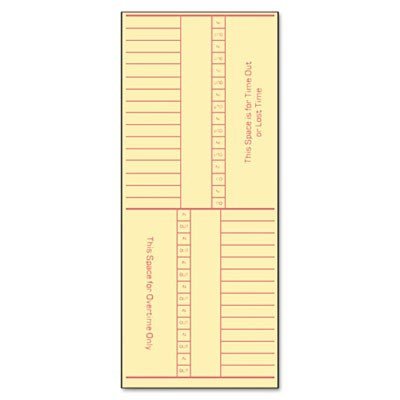 Tops Time Card For Cincinnati, Named Days, Two-Sided, 3-3/8 X 8-1/4, 500 Per Box