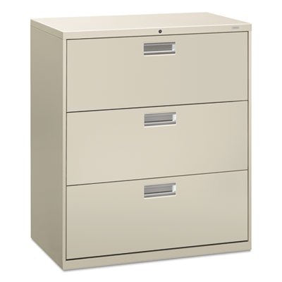 Hon 600 Series 36 Inch Three Drawer Lateral File